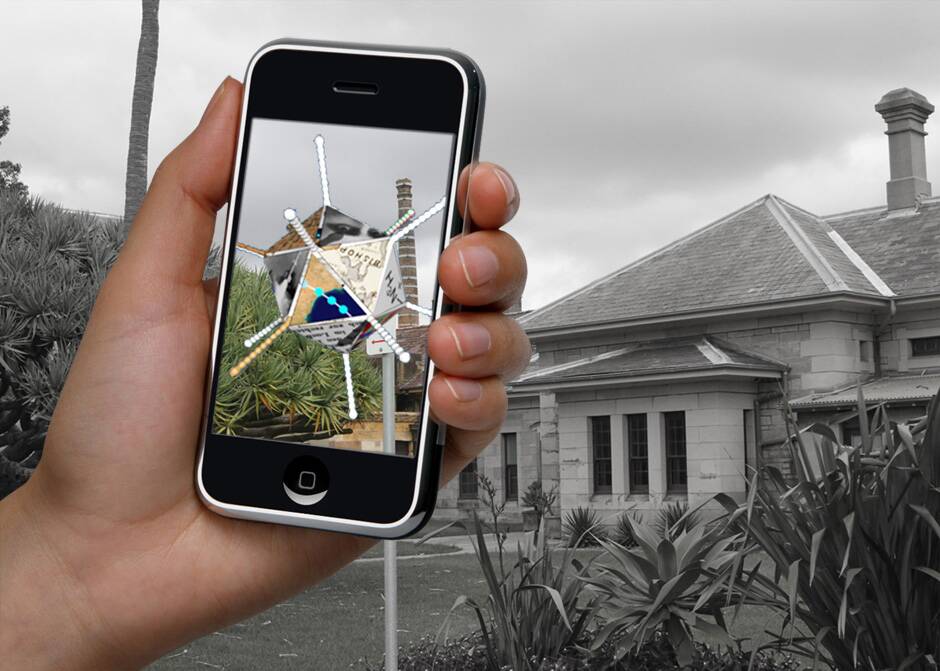 Viewers will use an app on their smartphones to access the Unseen digital sculpture exhibition. 