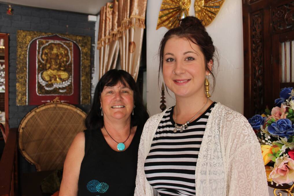 Lauren Jauncey (right) is supported in her devotion to volunteering by Denise Perry. 