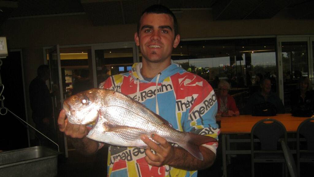 MIGHTY FINE: Sam Hicks took out the rock, beach and estuary with a 2kg snapper. 

