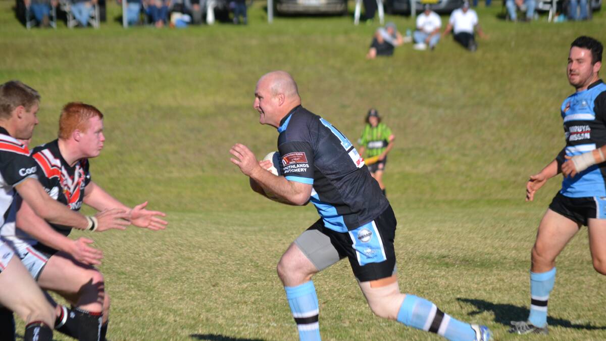 HIT UP: Michael Weyman put in a man of the match performance for Moruya on Sunday. 
