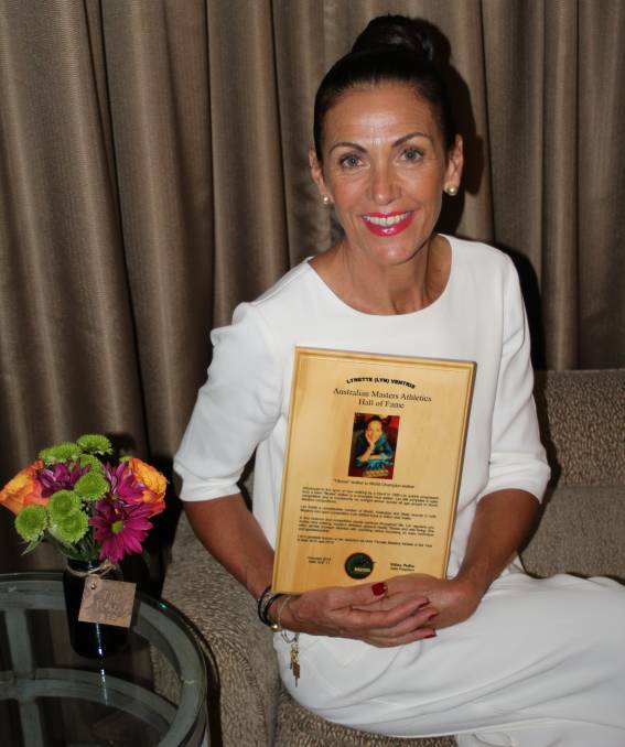 Wonder walker: Bunbury racewalker Lyn Ventris was recently inducted into the Australian Masters Athletics Hall of Fame. 