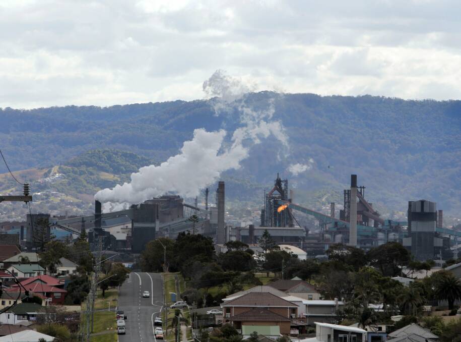 DOWNTURN: BlueScope's Port Kembla steelworks. Job losses in the steel industry have been linked to a rise in domestic violence. FULL STORY ONLINE. Picture: Andy Zakeli