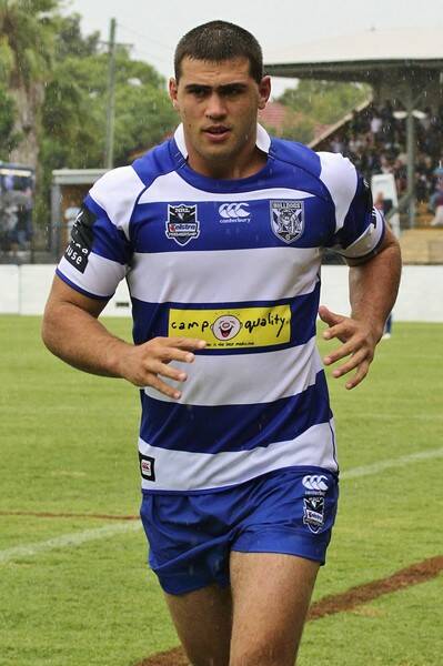 Former Bega Rooster Dale Finucane, who made his NRL debut for the Canterbury-Bankstown Bulldogs on Saturday night.