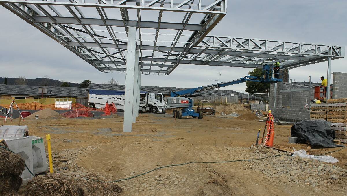 The construction of a new Caltex/Woolworths petrol station in Bega is nearing completion.