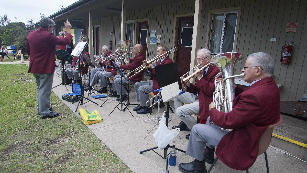 The Bega District Town Band entertain the crowd