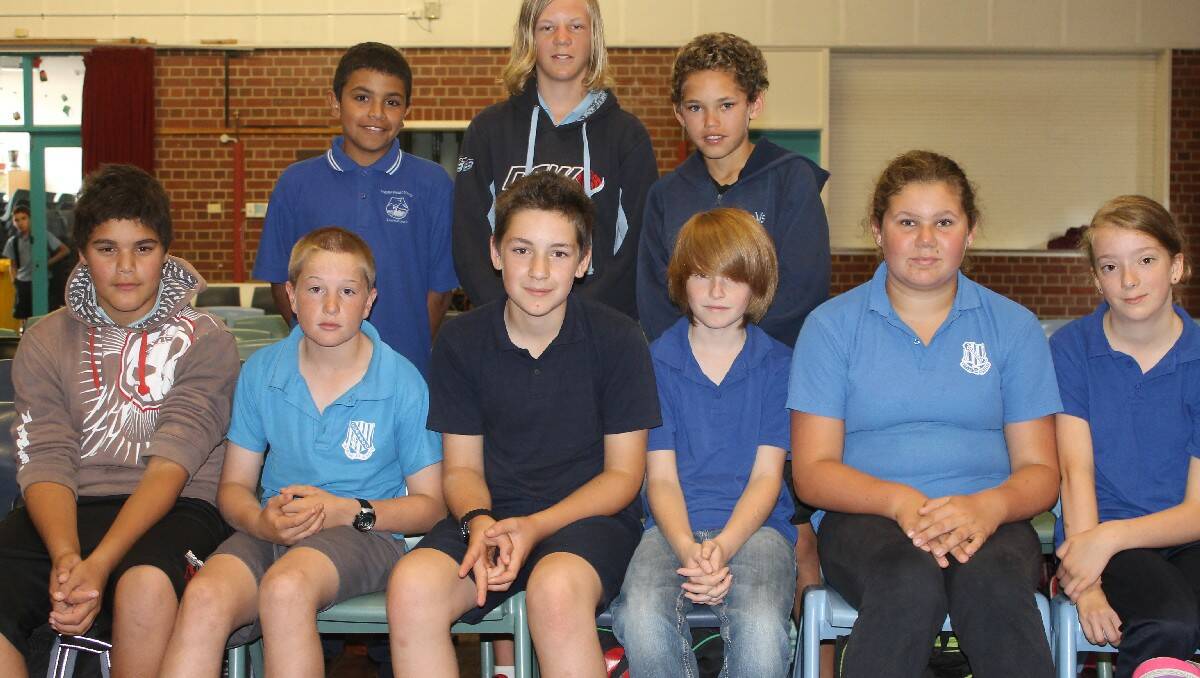 At Wednesday’s Bega High School orientation day are (back, from left) Kane Parsons, Billy Stubbs, Arnhem Campbell, (front) Christian Kelly, Ryan Salway, Kyle Jee, Mathew George, Rhiannon Ballantyre and Olivia Boreham.