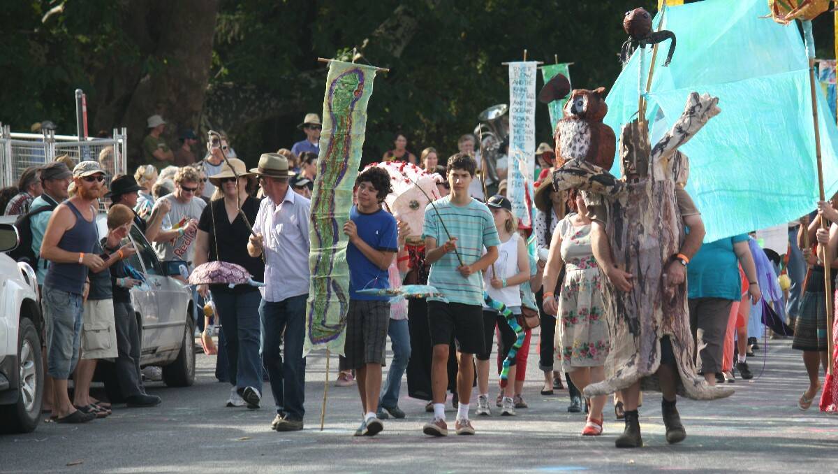 Candelo Village Festival main street parade.