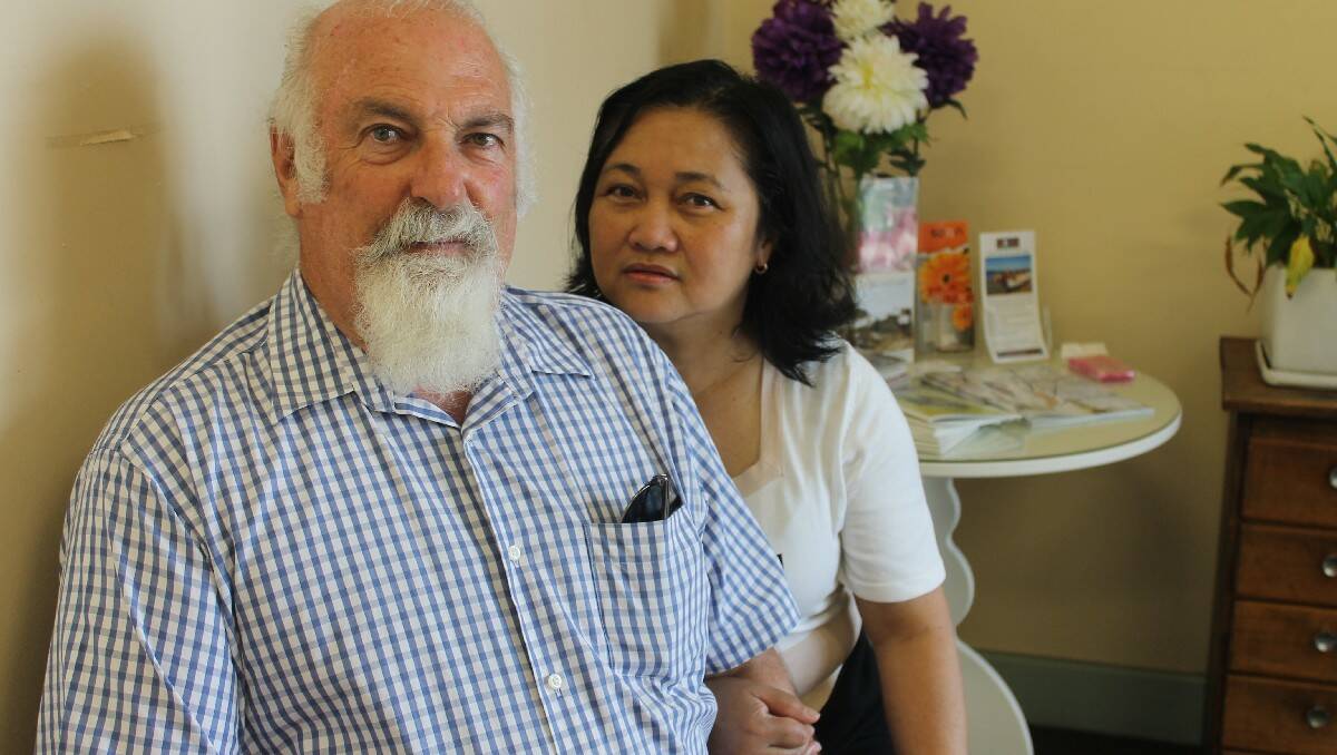 Bob and Judy Russell of Bega share the harrowing story of their family members caught up in super typhoon Haiyan, which devastated the eastern Philippines recently.
