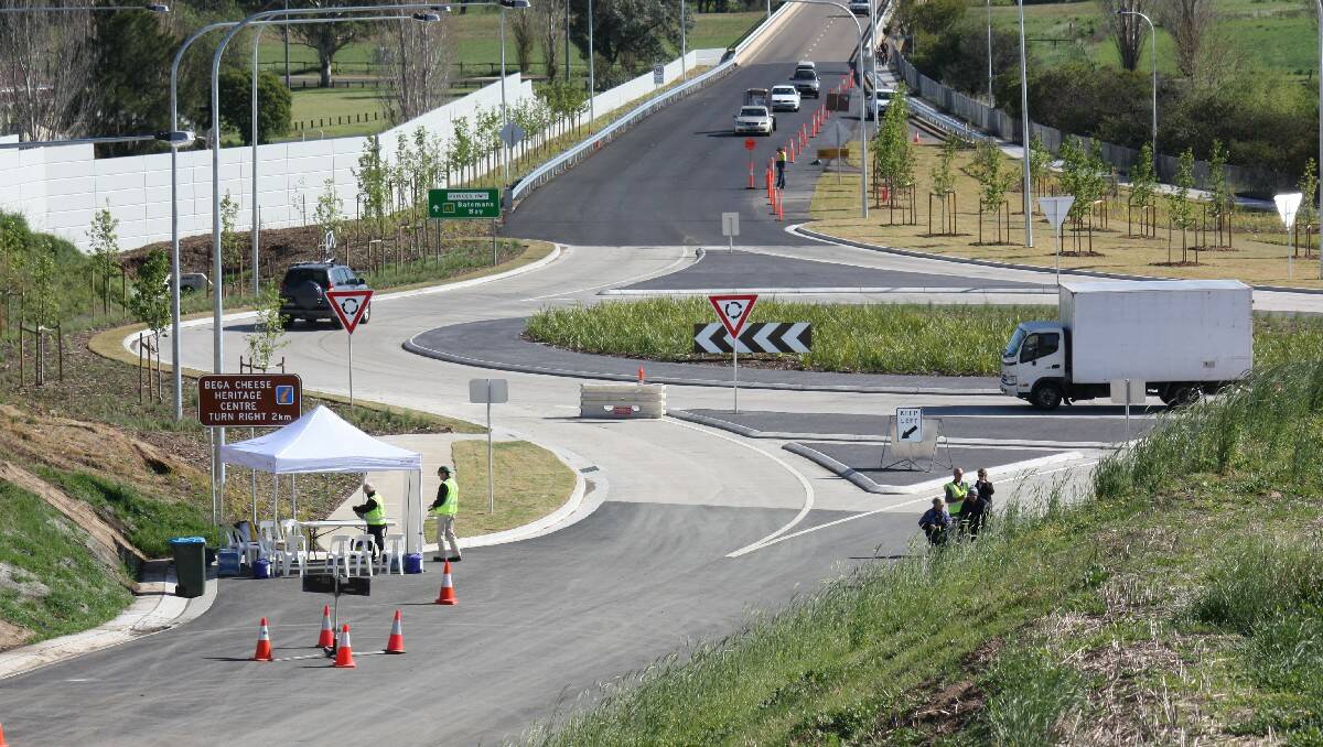 The Bega Bypass opens to traffic on Wednesday to allow further work completing the southern junction near Finucane Lane.