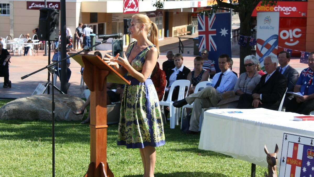 Australia Day breakfast and official celebration in Bega.