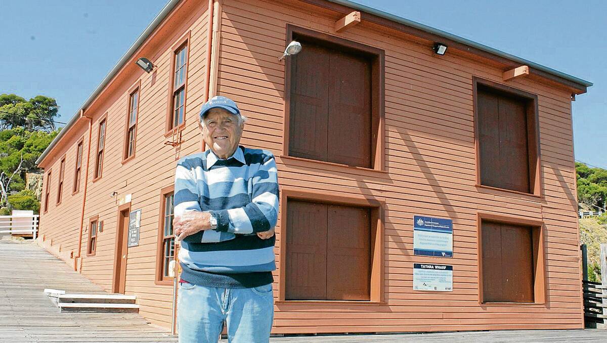 • Pig and Whistle Committee member Kevin Cole, 83, stands outside his beloved Tathra Wharf.