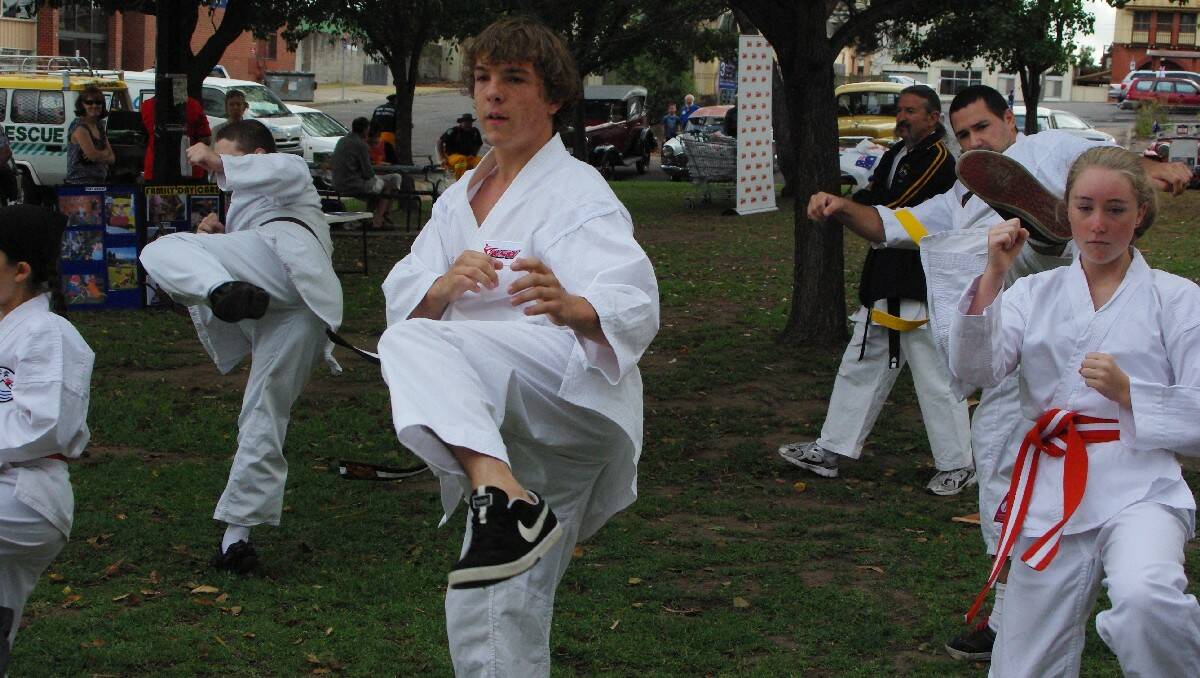  The Kokoro Kai Goju Australia Karate Dojo give a demonstration during Australia Day celebrations in Bega.