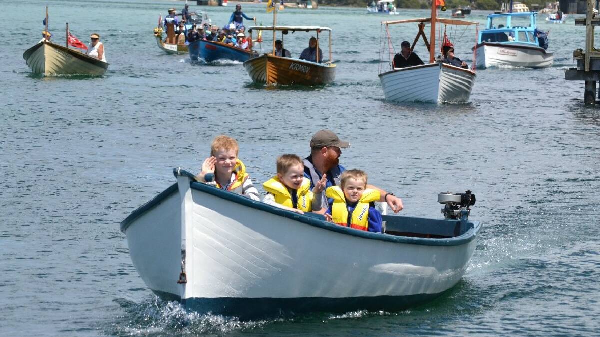NAROOMA: Last year’s grand parade of boats at Narooma BoatsAfloat along the Mill Bay boardwalk. This year’s event in three weeks will be well worth checking out.