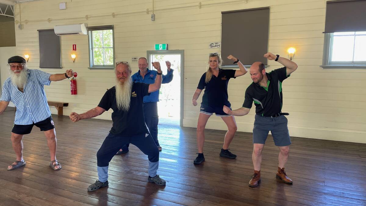 Rod Dunn ran the free tai-chi sessions hosted every Friday at Cobargo through Reclink. Picture by Marion Williams