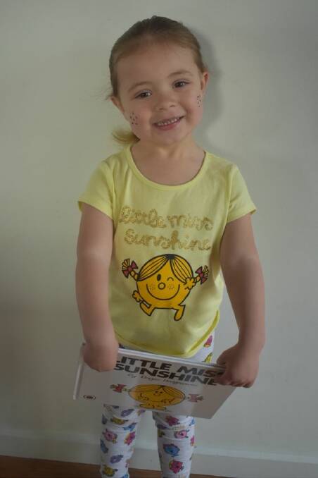 Little Miss Sunshine - SCAC student Milena Puglisi dresses up in her favourite character for Book Week. 
