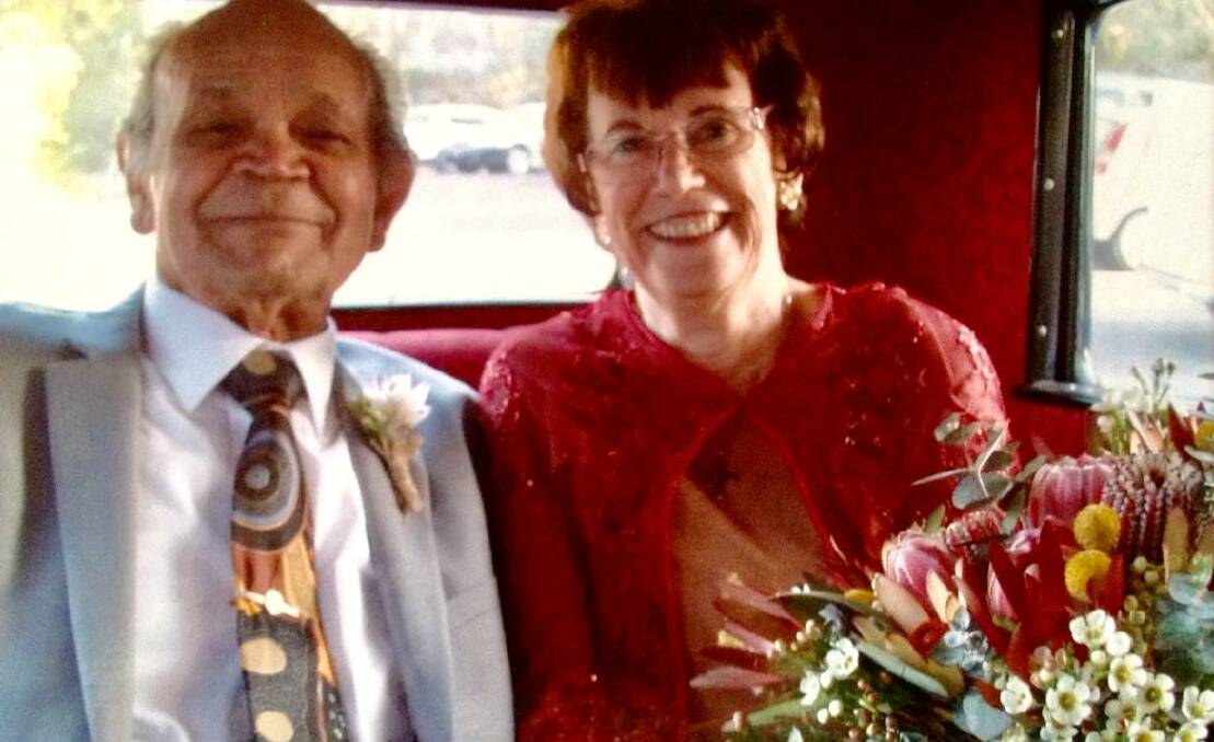 The happy couple on their wedding day in 2017, Uncle Ossie and Robby Cruse. Photo supplied