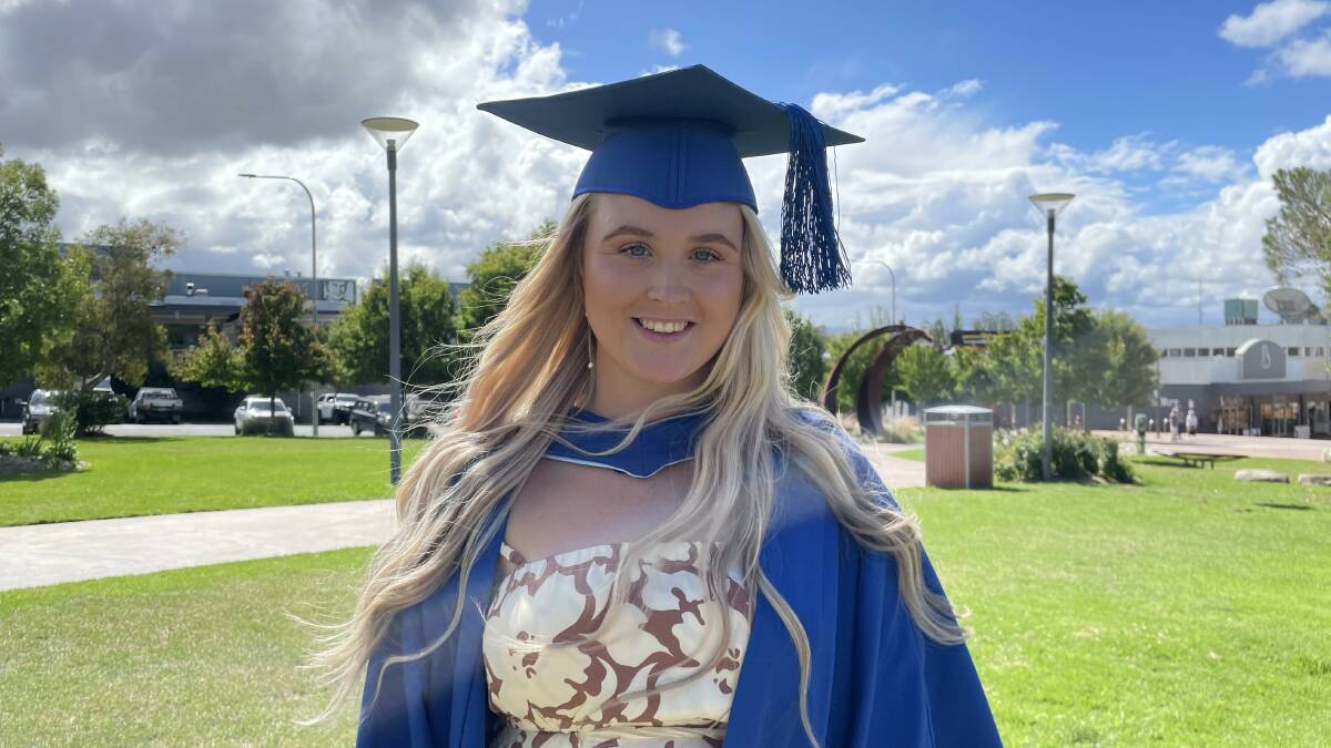 Eden resident and UOW nursing graduate of 2022, Lilly Seymour. Picture by Amandine Ahrens. 