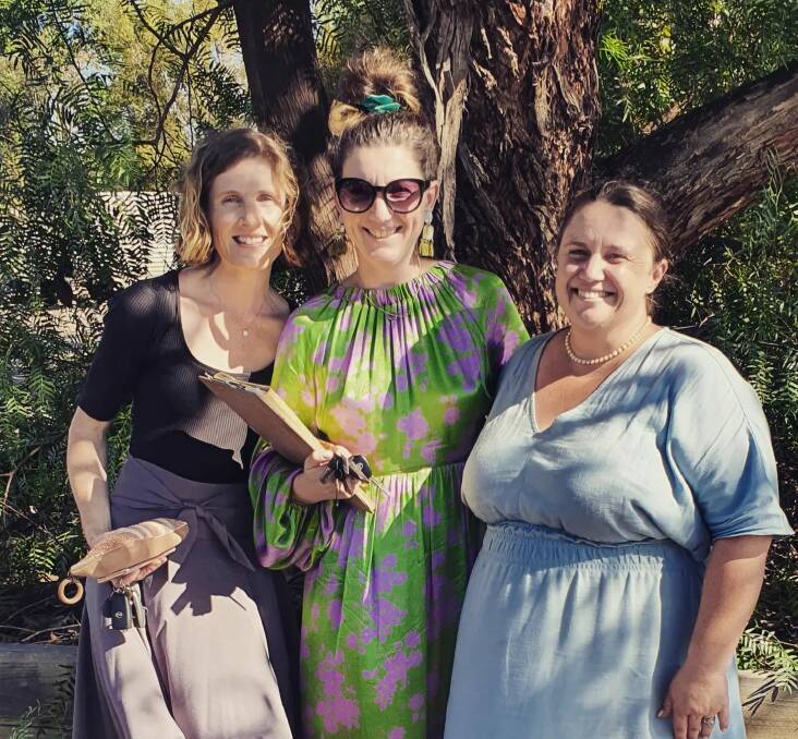 Carla Ellwood, Kara Luimes and Jess O'Donnell - organisers of the 2022 South Coast Wedding Fair. Picture supplied.