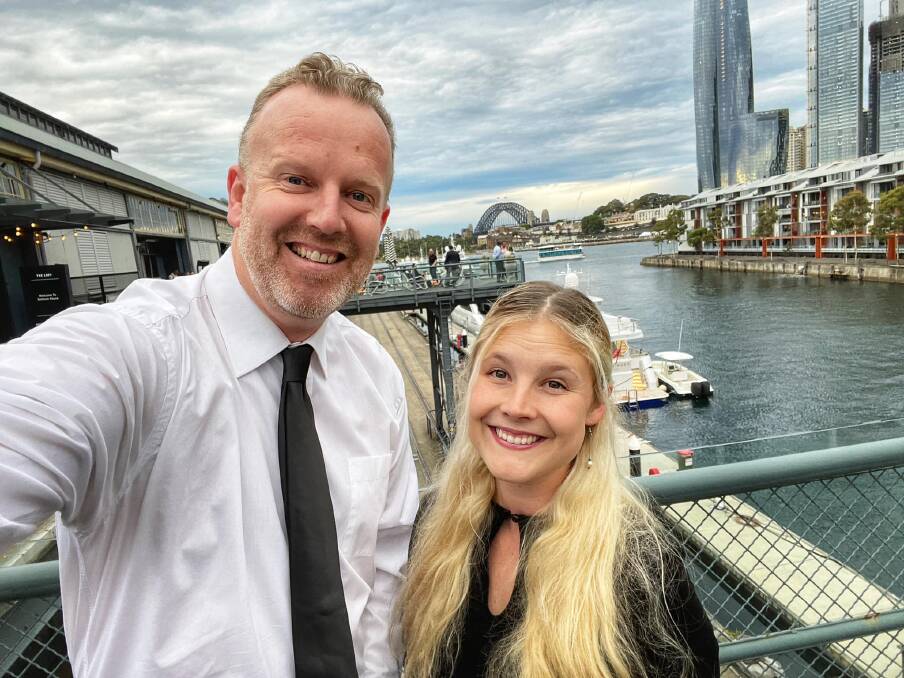 My editor and mentor Ben Smyth moments before we went inside for the ACM Excellence Awards in Sydney, December 2022. 