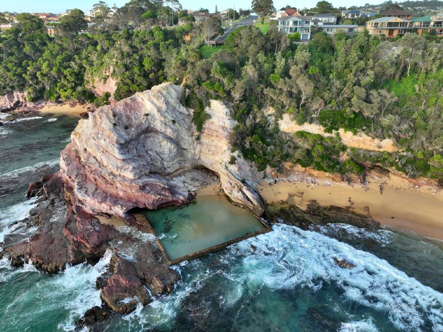 Eden's iconic rock pool, located on south-western corner of Aslings Beach has fallen into disrepair despite community efforts. Picture by Colin Dixon 