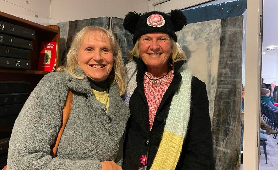 Audience members Caron Etherington and Karen Tarpey from Tathra and Pambula said they loved the "original" and "hilarious" play. Photo: Amandine Ahrens