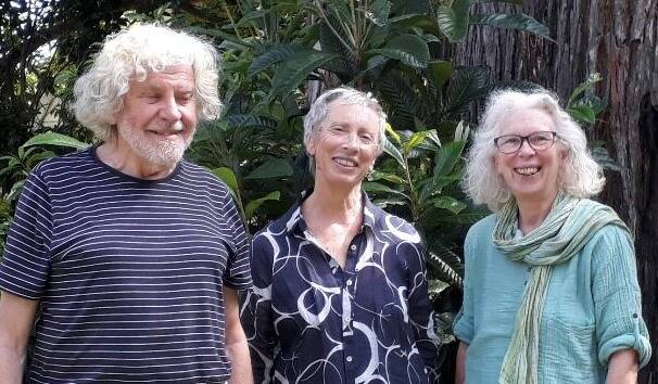 Peter Storey, Glenda-Mai Morgan and Sandra Taylor are members of Well Thumbed Poets. Image supplied.
