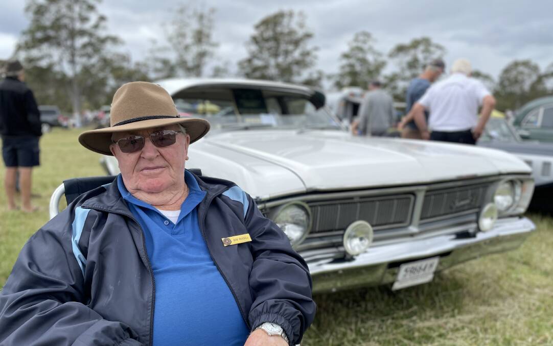 Bob Russell and his 1971 Falcon Fairmont. Picture by Amandine Ahrens. 