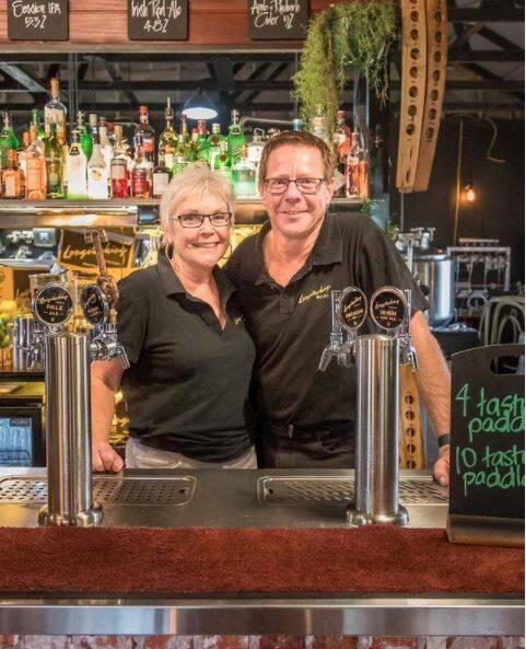 Owners of Longstocking brewery, Peter Caldwell and his wife Joey Cunningham 