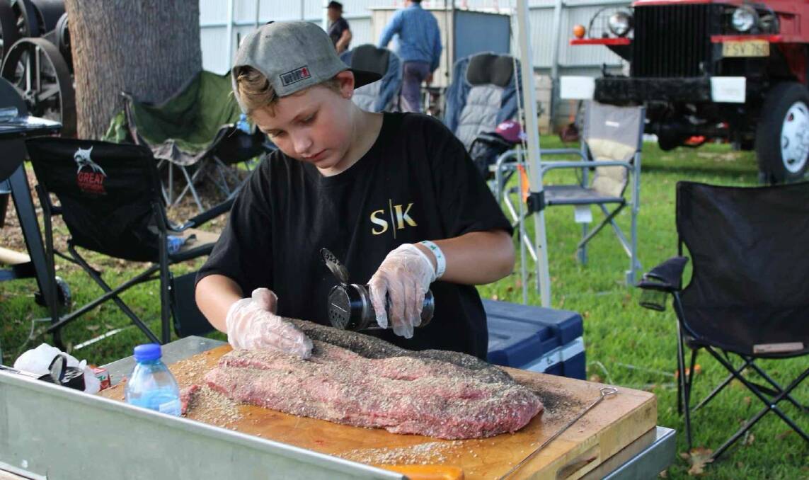 Young competitor at the 2023 Bega BBQ Smokeout competition at the Bega Showgrounds. Picture supplied.