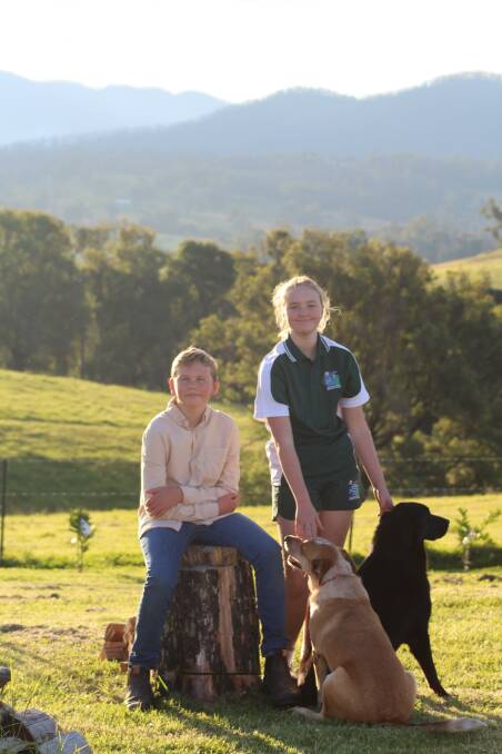 Lincoln and Astrid Alderman on their property in Coolagolite. Photo supplied.
