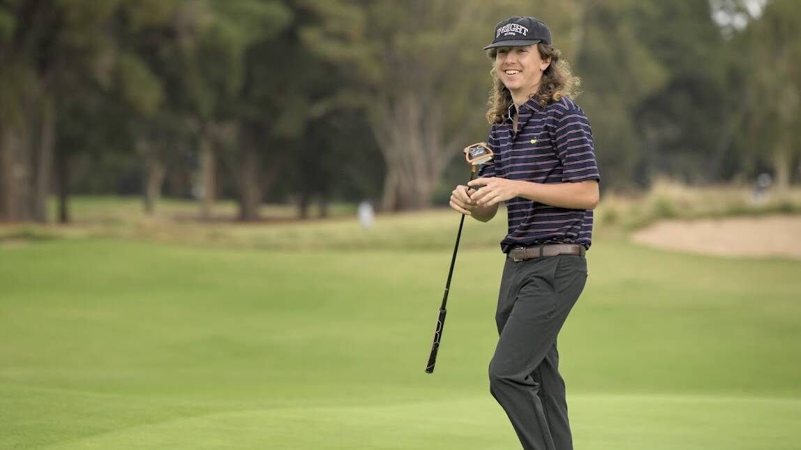 Golf has always been a big part of Harry's life who has been competing since he was 9 years old. Photo: Henry Peters, Under the Card photography
