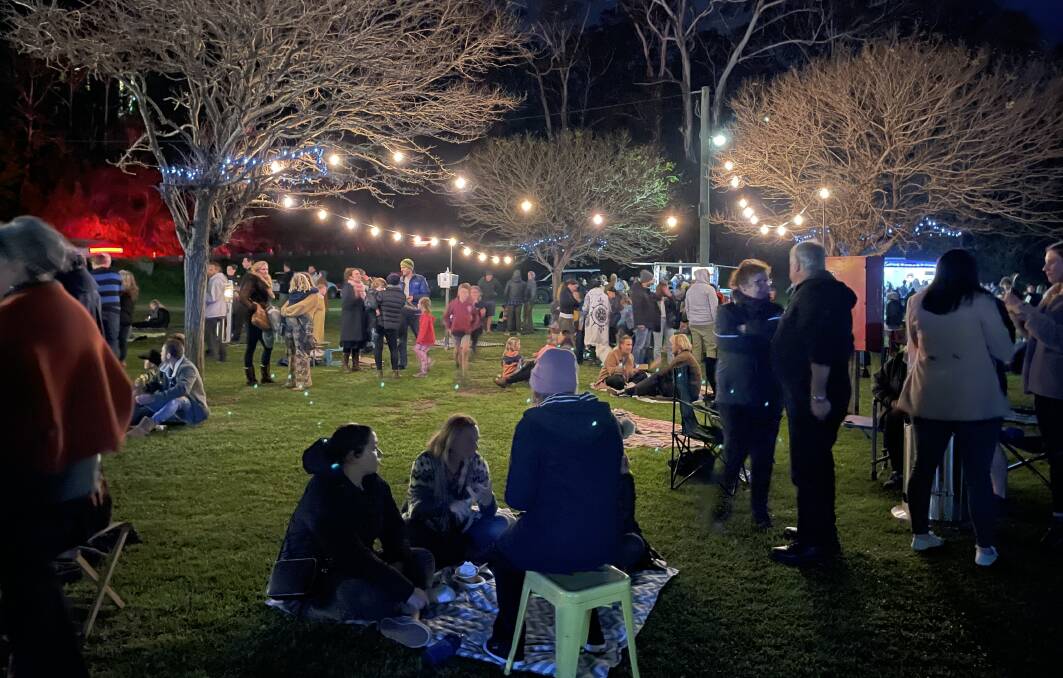 The last Food Truck Friday event held in Tathra, June 2021 was massively popular drawing in people from across the Bega Valley for a winter's evening of good food and entertainment. Photo: Amandine Ahrens