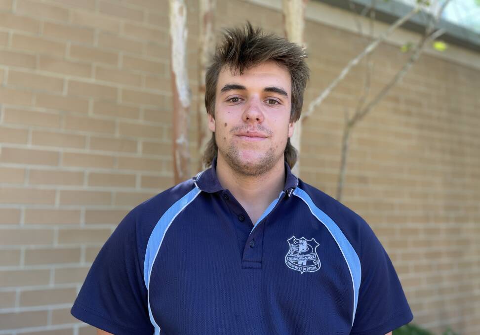Year 11 student and Eden Marine High cricketer Pierce Hayes. Picture by Amandine Ahrens 