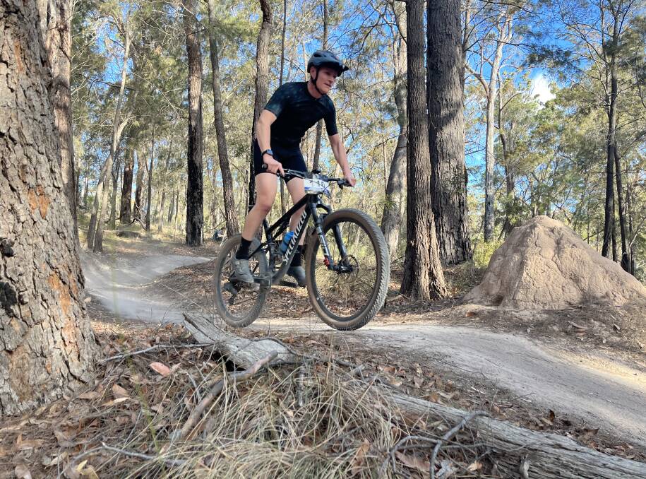 Quad Crown Series brings professional riders from all across Australia to explore Gavity Eden Mountain Bike Park on Sapphire Coast. Picture by James Parker. 