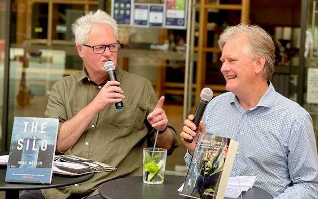 Hugh Watson and Philip Williams (Former Chief Political Correspondent for the ABC) at a book launch in Canberra. Photo supplied. 