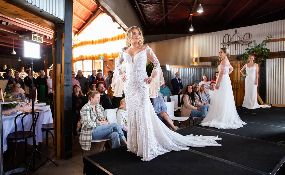 The models of the 2023 Fashion Parade at the Something Blue Wedding Fair and Trail event in Oaklands Pambula. Picture by Daisy Hill Photography. 