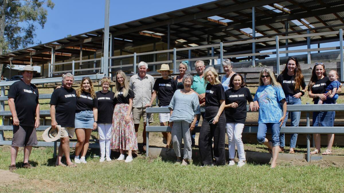 Members of the community involved with youth and the Cobargo Showground committee came together to meet with the Stand Tall team at Cobargo Showgrounds on February 15. Photo: Amandine Ahrens 