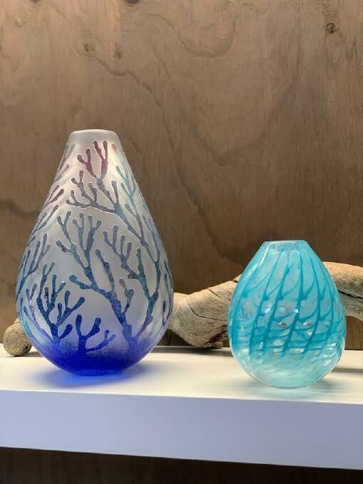 Mia Karlsson's glass artwork studio. Photo supplied.