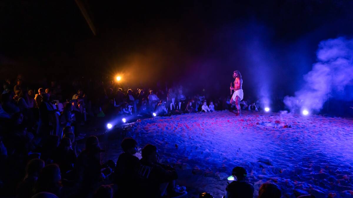 Nathan Lygon delivers powerful performance at Bulla Midhong event in Eden on April 28, 2023. Picture by David Rogers. 