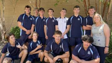 Meet Eden High's cricket team. Back row - Pierce Hayes, Mason Hayes, Anthony Seach, Brendan Wilson, Travis Fulton, Campbell Lovato, James Bell. Front row Lawrie Mudaliar, Xavier Overend, Joseph Elton and Walter Blewit along side their coach Michell Bond. Absent - Beau Bennett and Rahul Mudaliar. Picture by Amandine Ahrens 