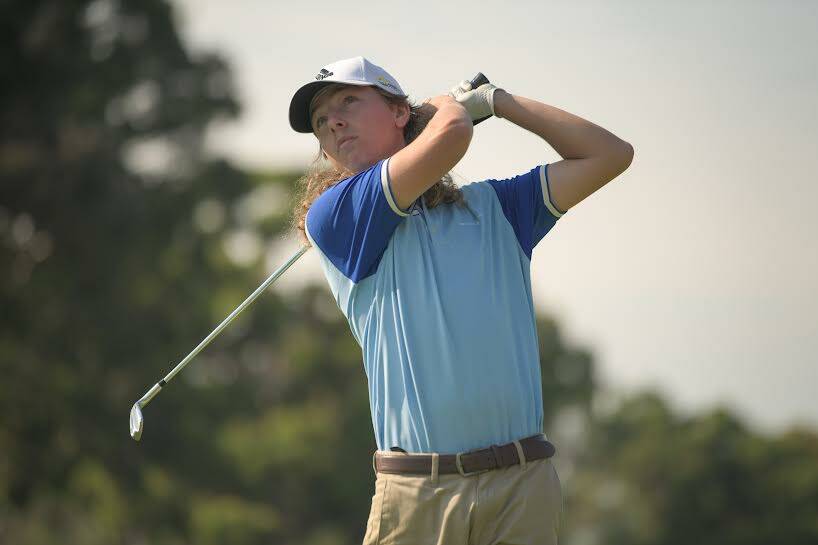 19-year-old Bega golfer, Harry Peterson is ready to embark on the adventure of a lifetime, having been recruited by a golf coach in America. Photo: Henry Peters, Under the Card photography