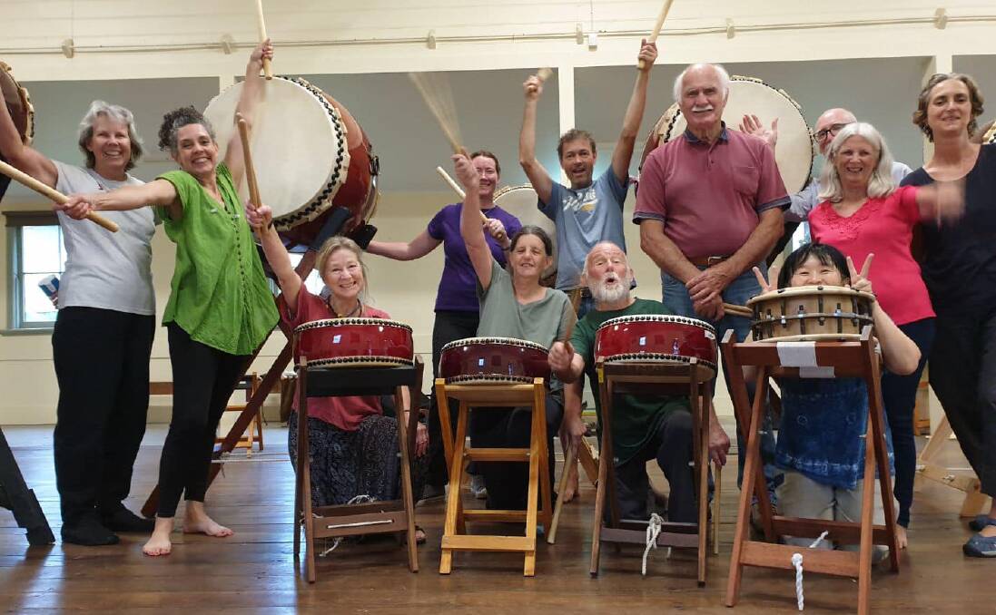 Stonewave Taiko group were one of the Bega Valley arts organizations that were successful in obtaining South East Art's CASP funding. Photo supplied.