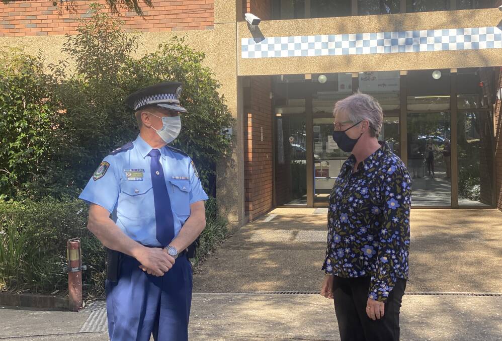 COMMUNITY EFFORTS: South Coast Police District Commander, Superintendent Greg Moore and Shoalhaven Mayor Amanda Findley both thanked those in the community who have been abiding by public health orders.
