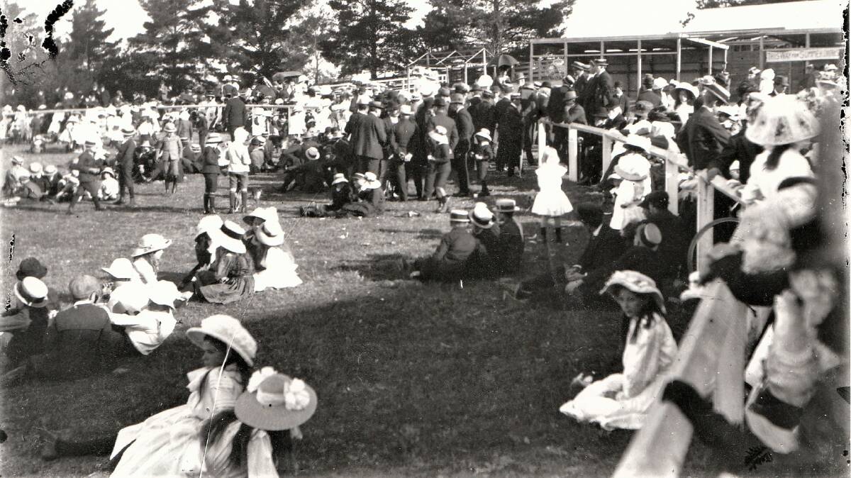 Patrons at the Bega Show in the early 1900s. Photo: supplied