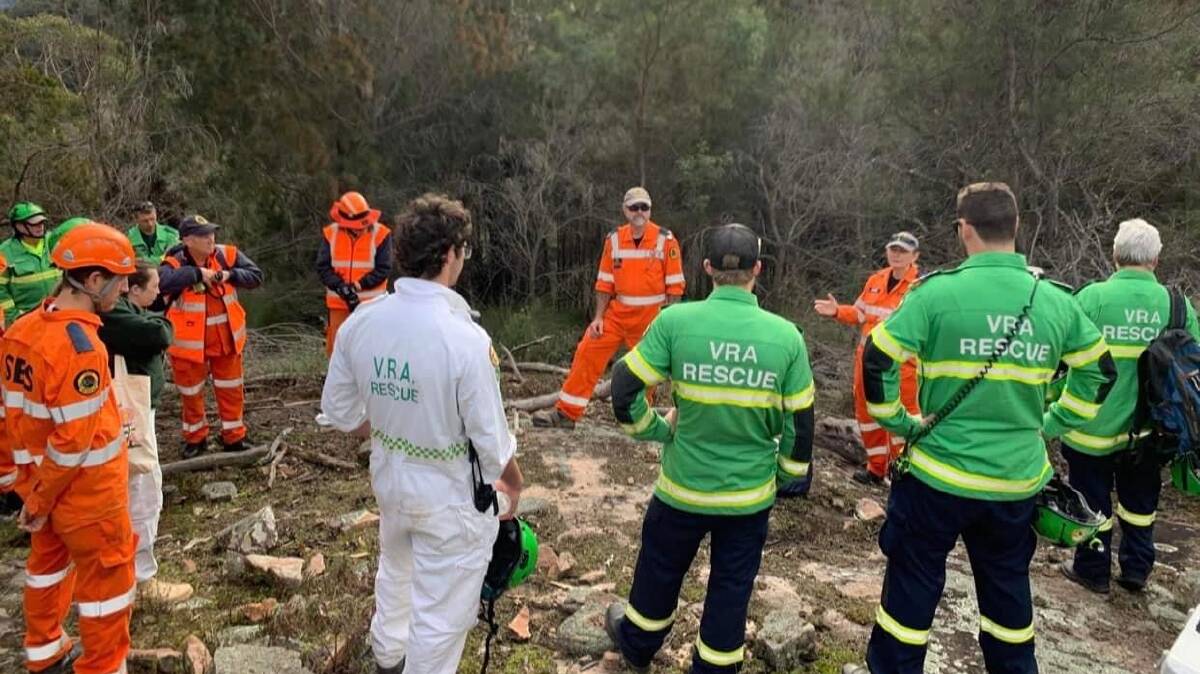 Various volunteer emergency service crews often come together for training on the Far South Coast to share knowledge, and different ways of doing things. They also come together to familiarise each other with their equipment on vehicles. Photo: supplied