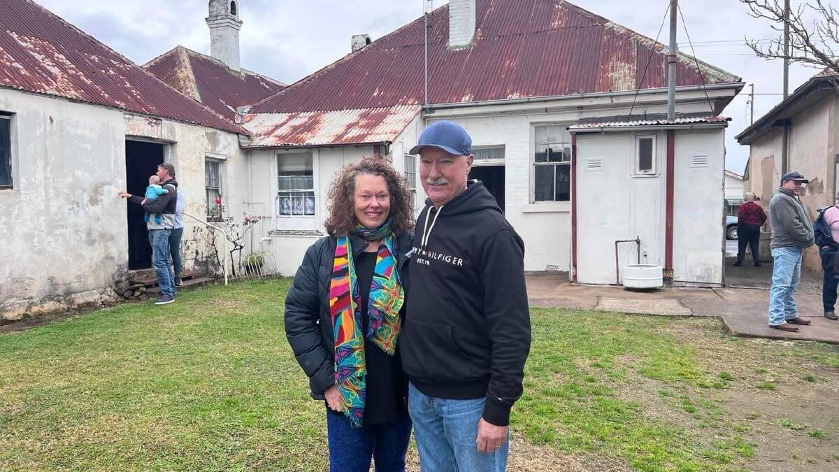 Susan and Simon Butt of Spring Range, located just outside of Canberra, who on July 2 purchased a 1850s property that was the former Victorian Inn of Bega. Photo: Ellouise Bailey 