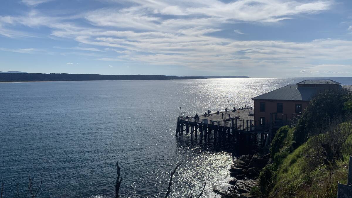 The Iconic Tathra Wharf and Headland. It's easy to see where it gets its name from. Photo: Ellouise Bailey