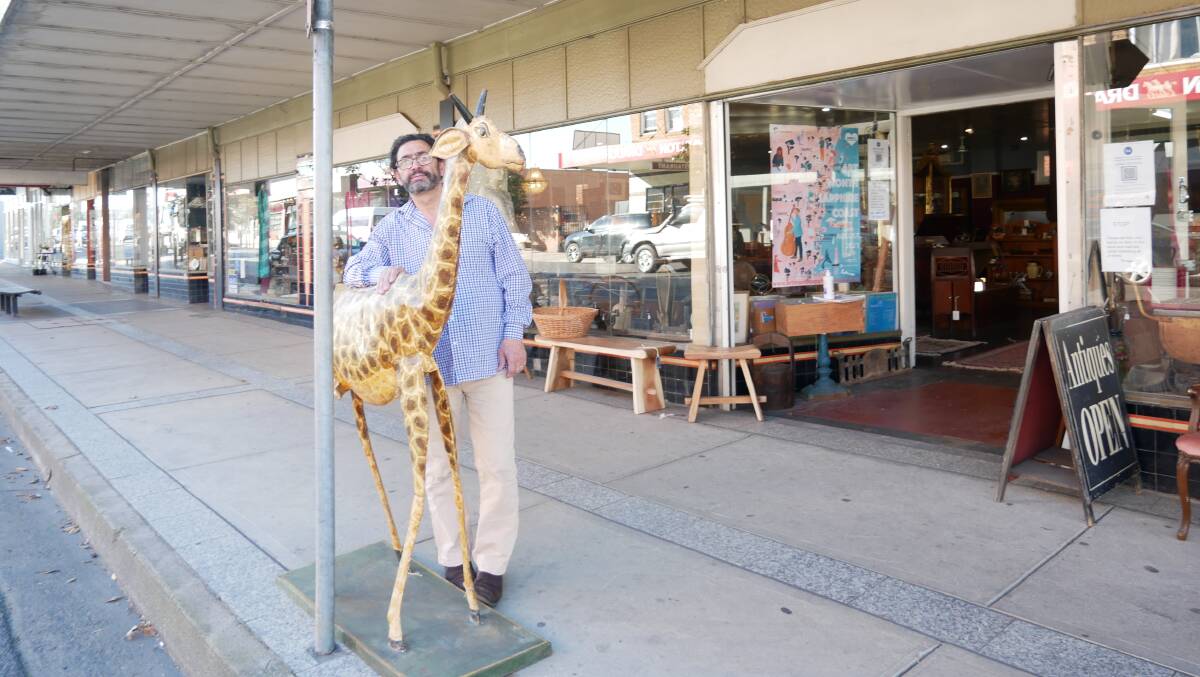 Jason said there is not one week where someone doesn't come in to ask how much for his giraffe which was made by a Sydney artist. He said he could have sold it over 150 times by now.