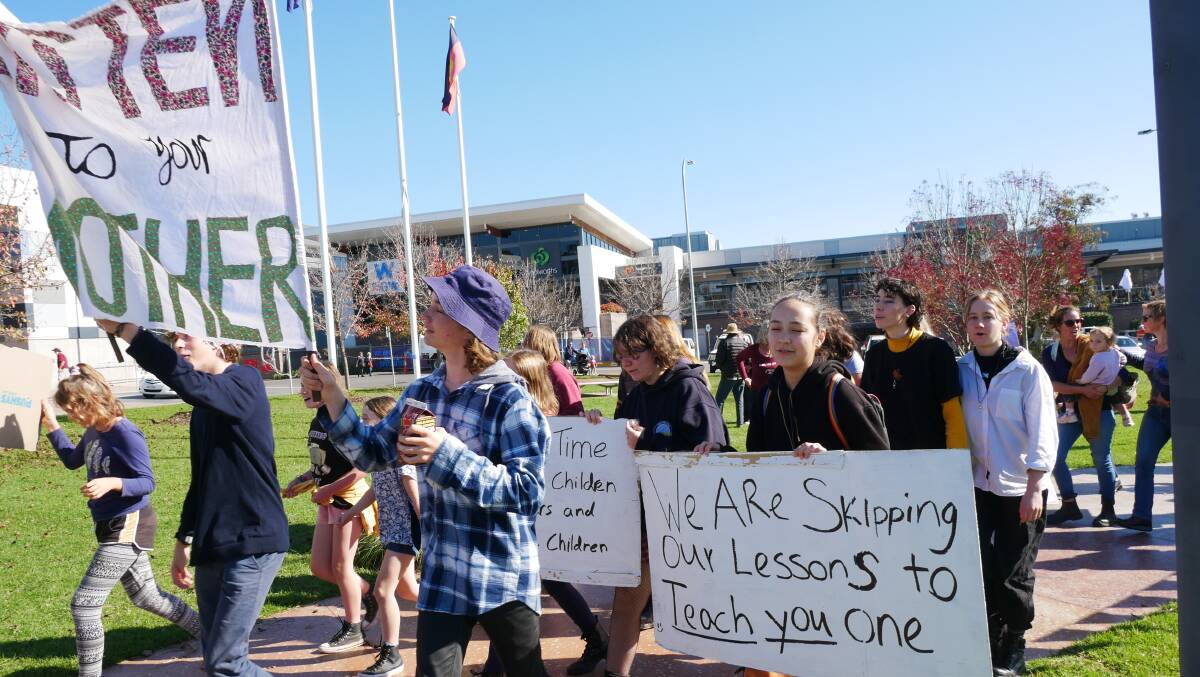 School Strike 4 Climate in Bega Friday May 21. Photos: Ellouise Bailey 