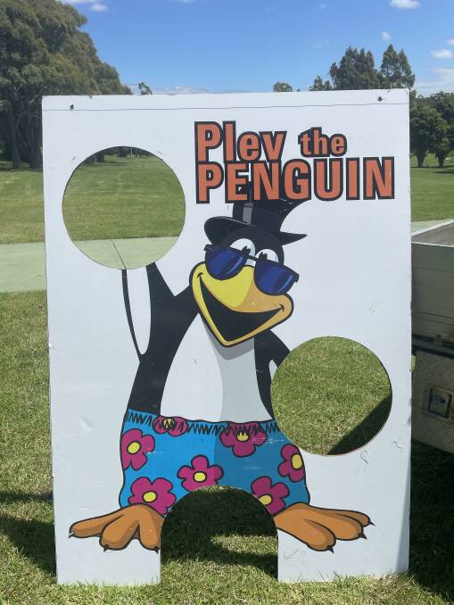 Plev the Penguin will be one of the targets used during the novelty golf game fundraiser event. He was named after a local Pambula Penguins soccer legend called David Plevey. Photo: supplied